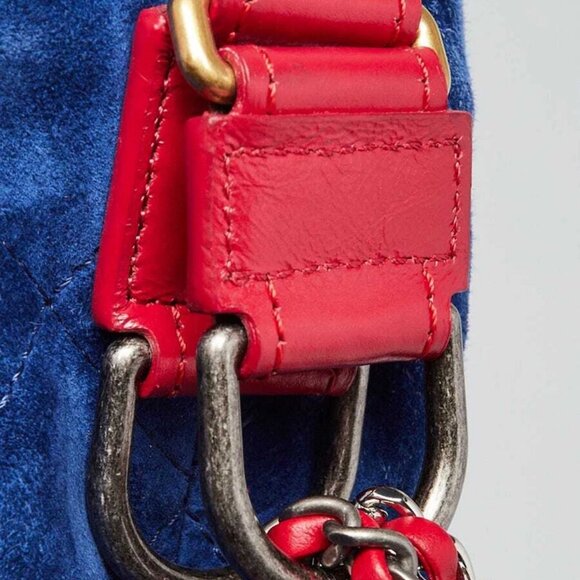 Chanel Multicolor Quilted Suede and Leather Medium Gabrielle Hobo Bag - Picture 6 of 12